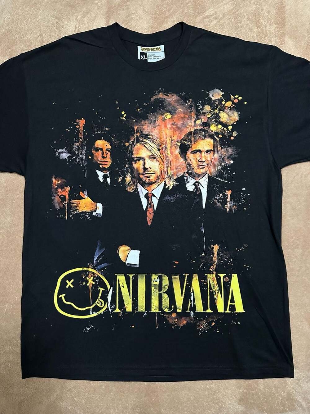 Dynasty Threads Nirvana Graphic T-Shirt Size XL